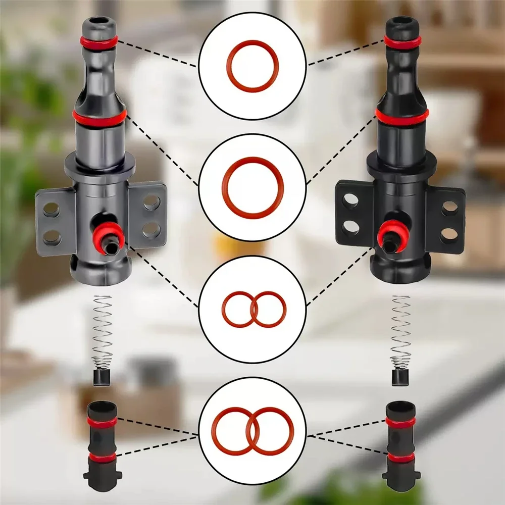 15set O-ring seal kit silicone seal for coffee machine making set mouthpiece packaging kitchen accessorie