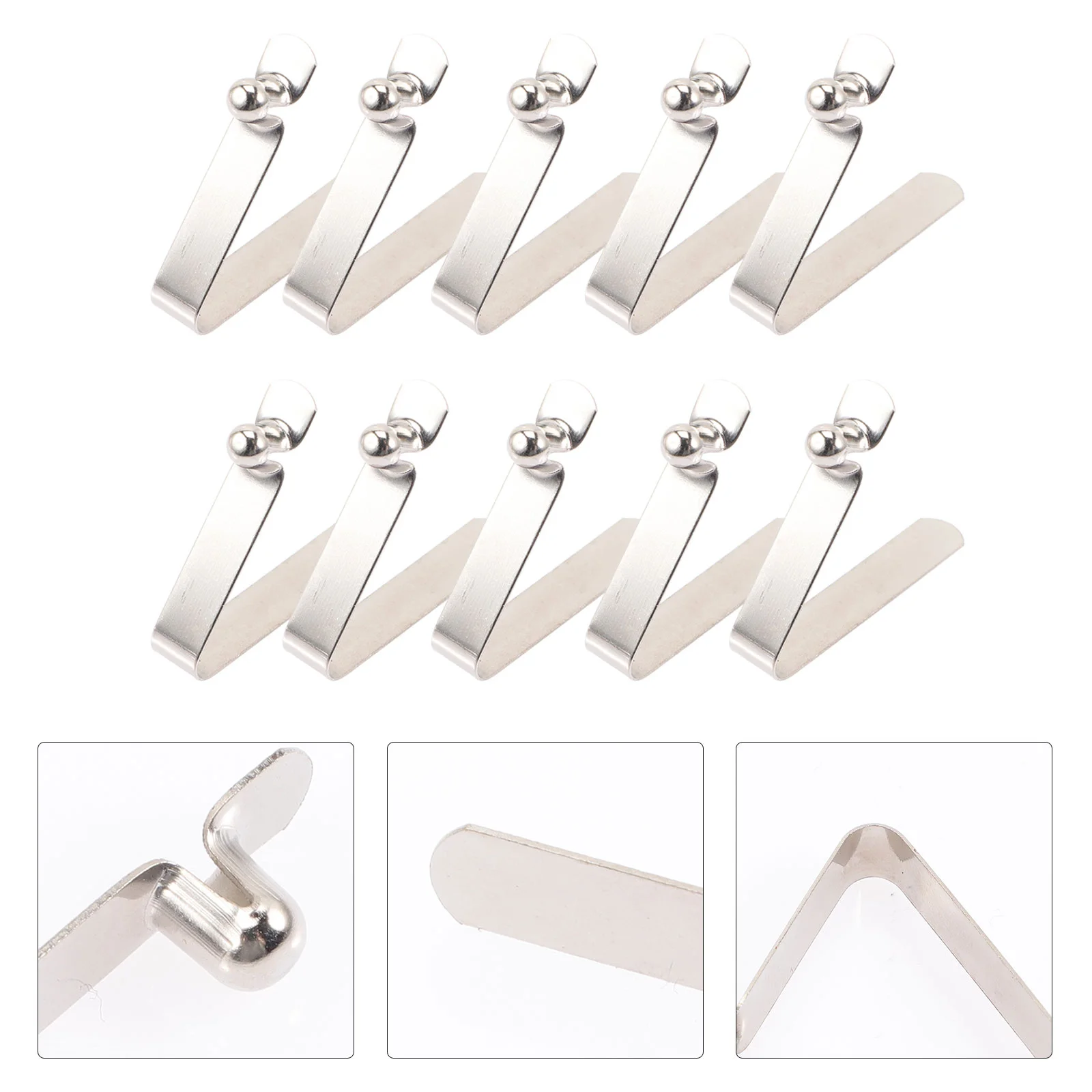 

20 Pcs Tent Buckle Solid Button Boat Clip Kayak Compressed Snap Paddle Tool Gangpian Compression Spring for Pole