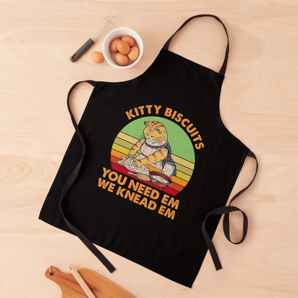 

Kitty Biscuits You Need Em We Knead Em Kitty Cooking Apron Kitchen For Man Kitchen Things And For Home Apron