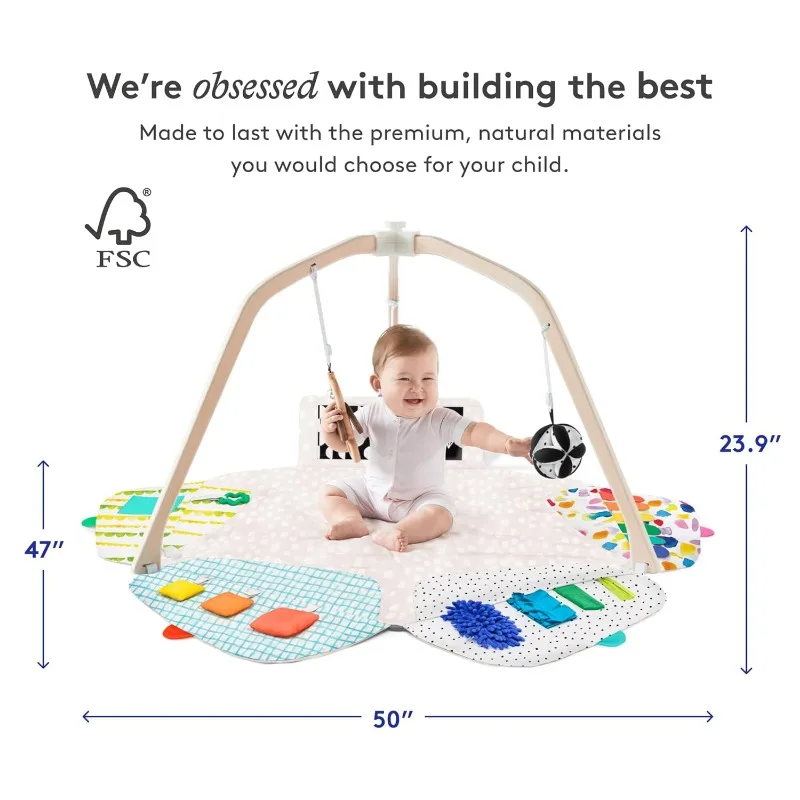 LOVEVERY | The Play Gym | Award Winning For Baby , Stage-Based Developmental Activity Gym & Play Mat for Baby to Toddler 6