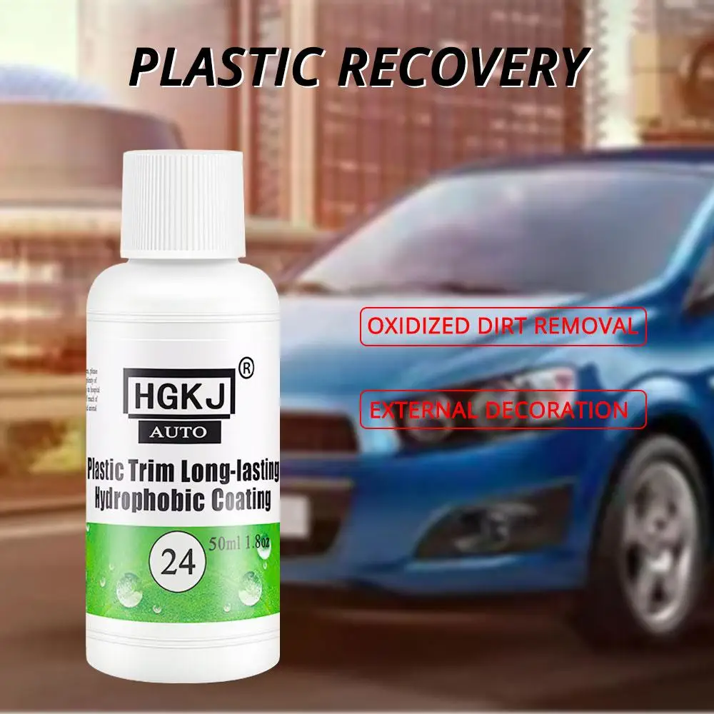 50ml Car Exterior Restorer Ceramic Trim Coating Kit Car Accessories Plastic  Trim Long-lasting Hydrophobic Coating - Plastic & Rubber Care - AliExpress