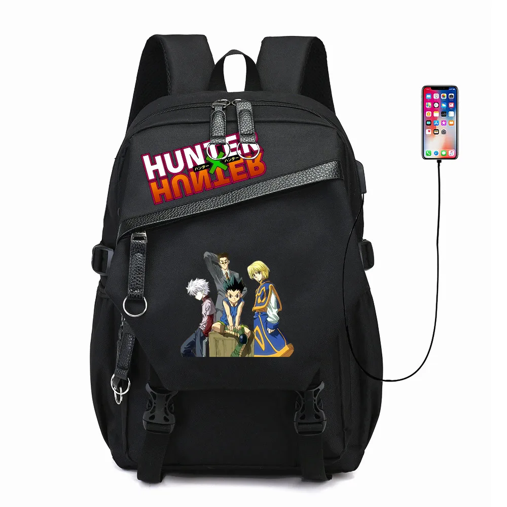 

Рюкзак из ткани Оксфорд на молнии с USB-зарядкой и принтом Hunter
