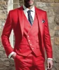 Men Suits for Wedding 3 Pieces Blazer Vest Pants Peak Lapel  Slim Fit Suit Elegant Tuxedos for Wedding Business Evening Party 6