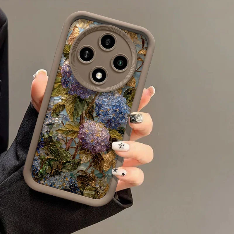 Creative Blue Hydrangea Floral Phone Case - Stylish Soft Cover
