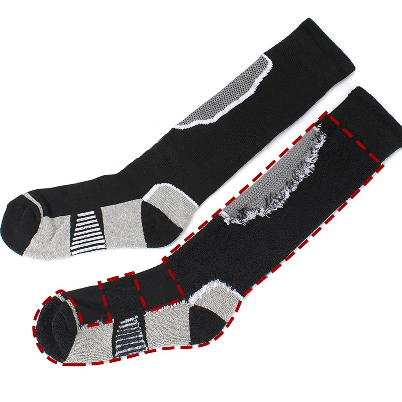 1 Pair Merino Wool Thermal Socks Men Women Winter Long Warm Compression Socks For Ski Hiking Snowboarding Climbing Sports Socks 4