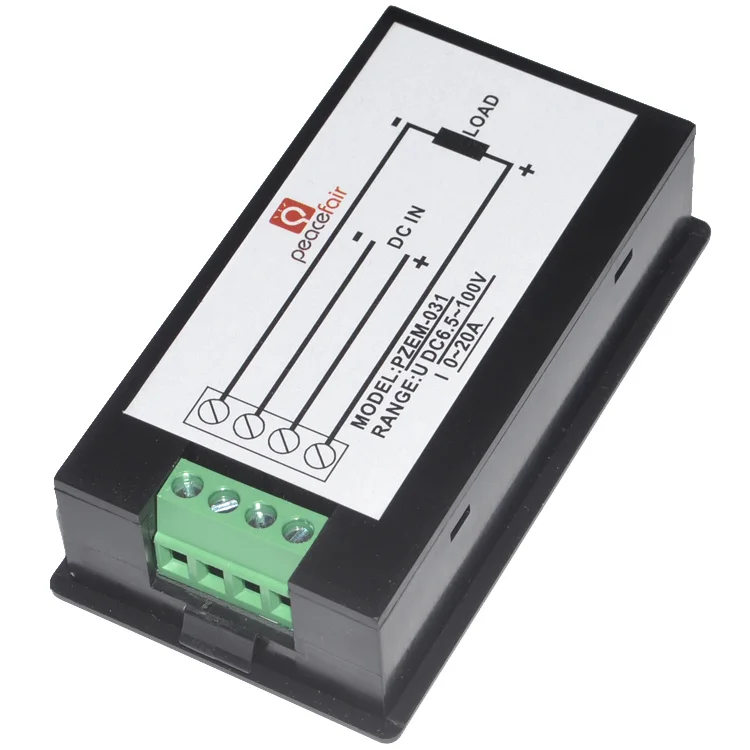 4-in-1 DC Digitaler Leistungsmesser 6,5-100V 20A 100A Voltmeter Amperemeter kWh Energie-Tester – Detail 4