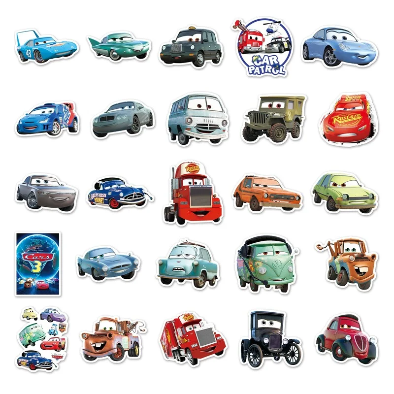 Lightning Mcqueen Stickers Car | Lightning Mcqueen Printable Decals - 50pcs  Anime - Aliexpress