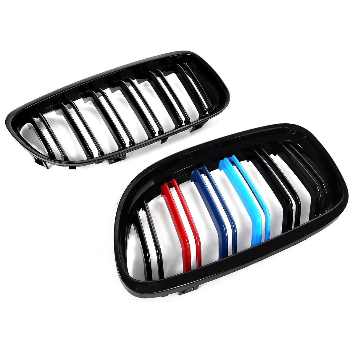 For BMW E90 E91 4DR LCI 323i 325i 328i 2009 -2011 M-Color Front Bumper Kidney Grill