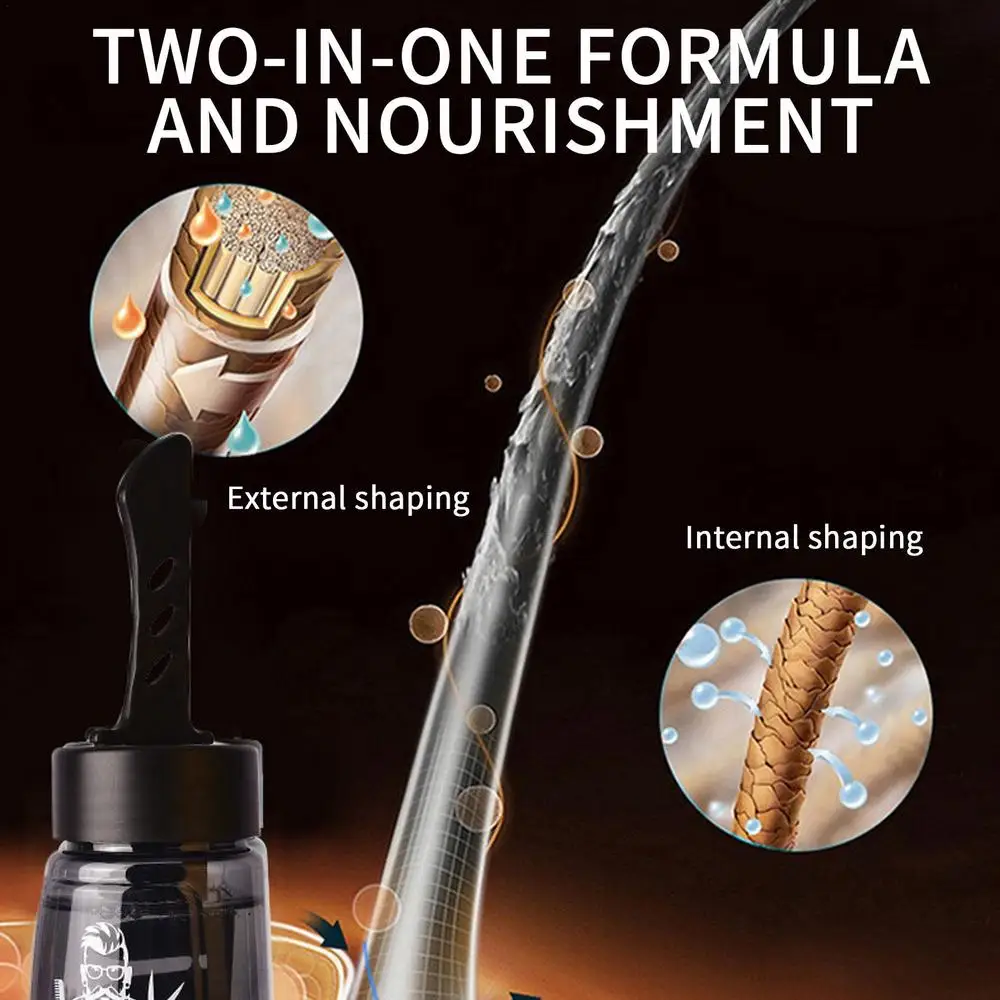 Description Picture 6 of itemMen Hair Styling Gel With Comb 2 In 1 Men Styling Gel With Comb Long-Lasting Fluffy Hair Lightweight Mens Hair Styling Gel Tool