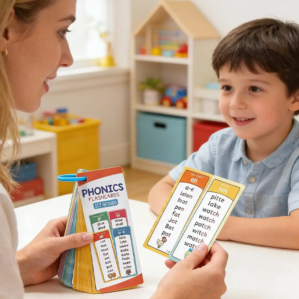 Phonics Word Lists Cards Memory Cards Teacher Teaching Aids English Vocabulary Building Learning Flashcards Classroom Must Haves - 2