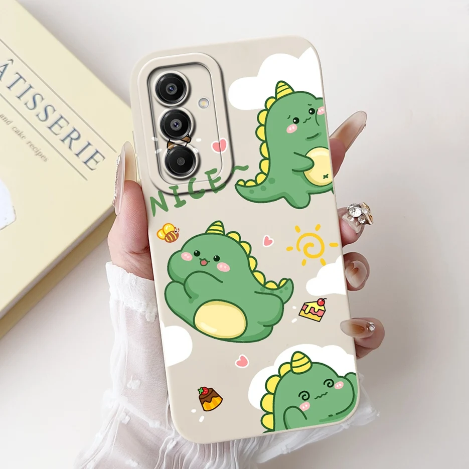 Cute Cat Dinosaur Cartoon Soft TPU Phone Case Cover