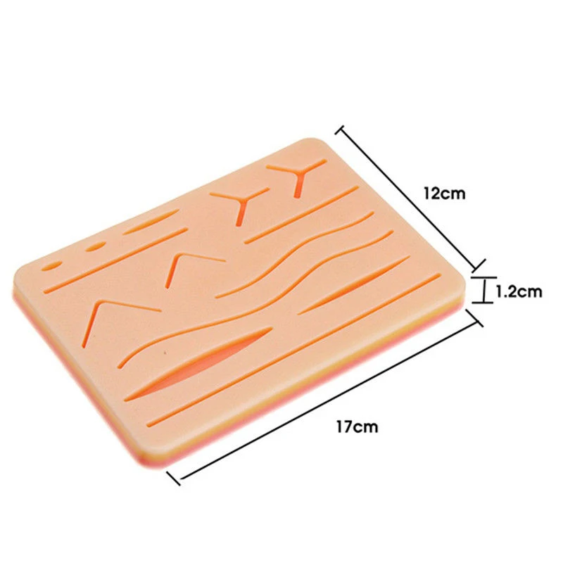 Surgical Suture Lifelike Training Skin Operate Suture Practice Model Training Pad Needle Scissors Tool Kit Teaching veterinary surgical instruments
