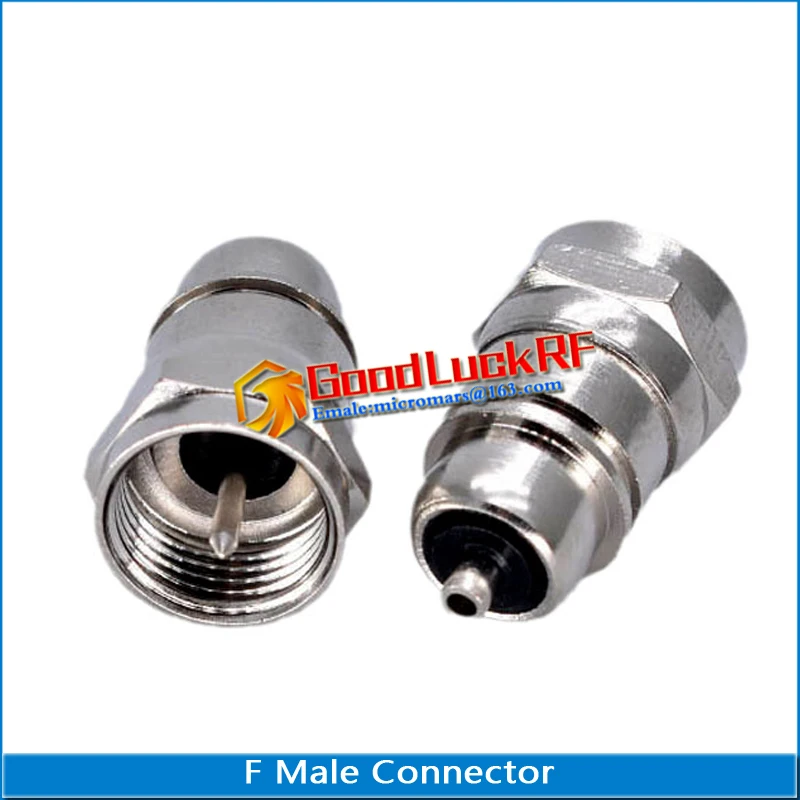 

F Male digital cable TV set top box welding joint for injection molding British RF Coax Connector Socket