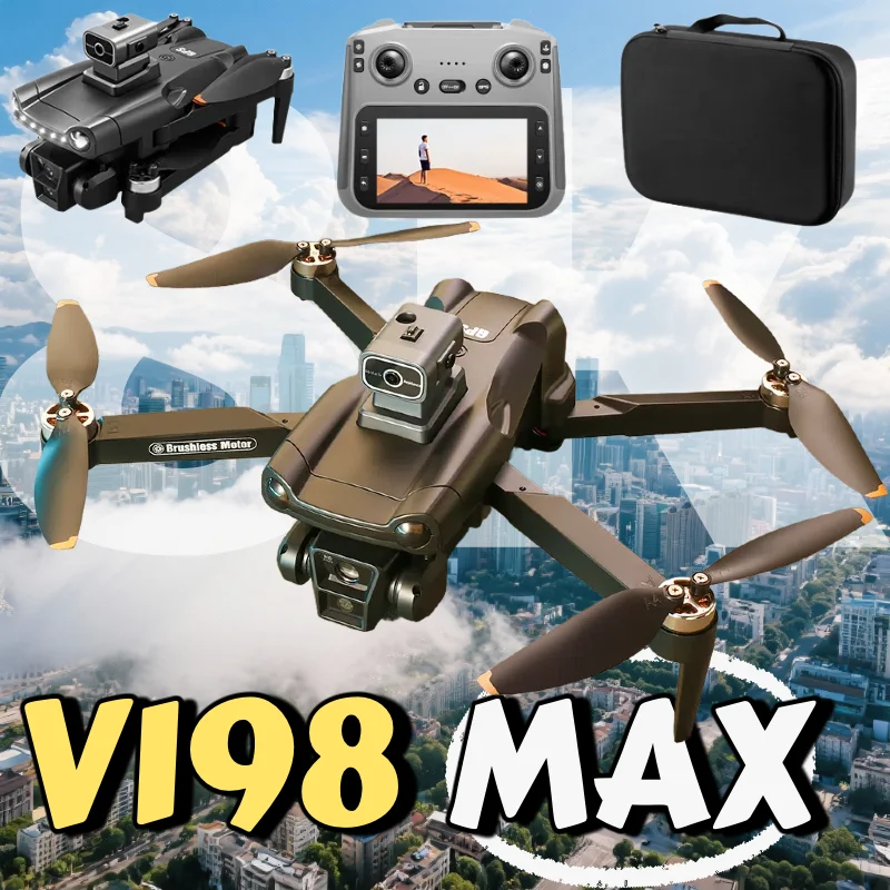 Drone GPS V198MAX Originale con Fotocamera Professionale 8K, FPV Aereo, Evitamento Ostacoli Laser e Telecomando con Grande Schermo - immagine 4