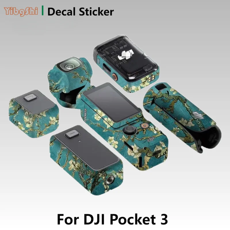 For DJI Osmo Pocket 3 Camera Sticker Protective Skin Decal Vinyl Wrap Film Anti-Scratch Protector Coat pocket3