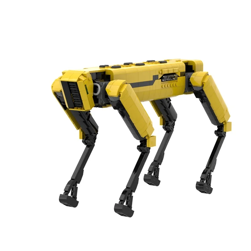 MOC Boston Dynamics Spot Roboter Modell Baustein Alpha Hund Aktivität Roboter Zusammengebaut Ziegel Spielzeug Geschenk für Erwachsene