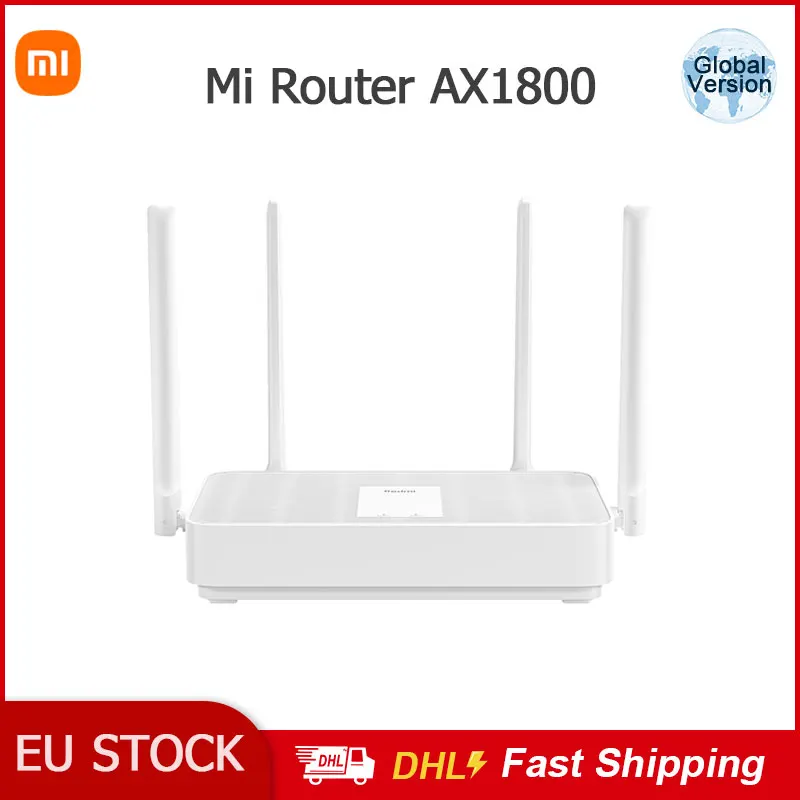 Xiaomi Mi Router Ax1800 Wifi6 5-Core 2.4G 5G Amplificatore Di Segnale Mesh Networking 256 Mb Ripetitore Modem Versione Globale