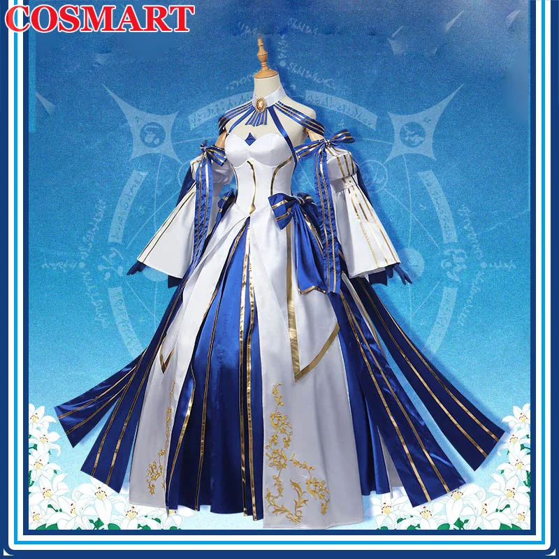 

COSMART Fate/Grand Order FGO FateGrand Arcueid V3.0 игровой костюм принцессы великолевечерние ное вечернее платье униформа Косплей Костюм Хэллоуин