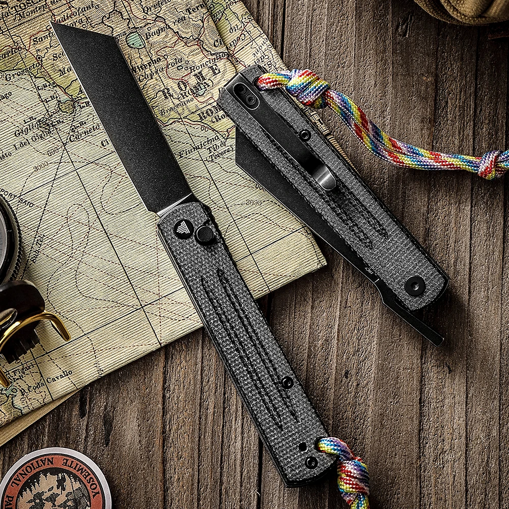 Coltello pieghevole tascabile con Clip, coltelli HigonoKami EDC