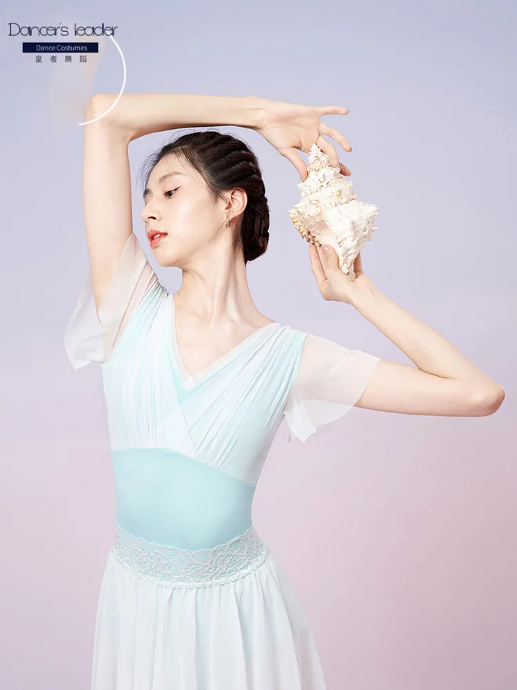 

Ballet Leotard For Practice Clothes, Pleated Skirt, Ruffle Sleeves, Gymnastics Leotard, Ballet Actress, Performance Clothes