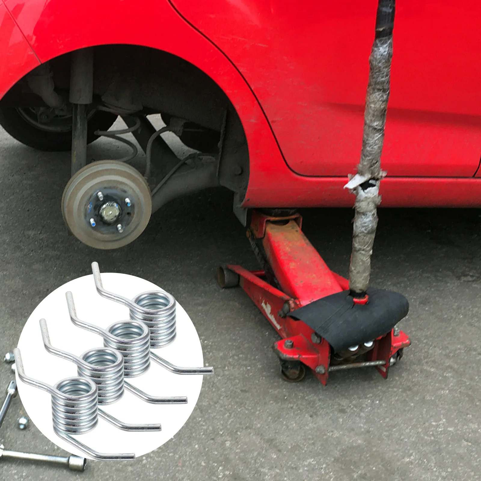 

4 Pcs Jack Spring Horizontal Accessories Car Spare Part Return for Hydraulic Floor Handle