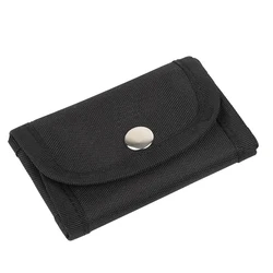 Deluxe Canvas Shaving Kit Case with Blade Pouches (Black)