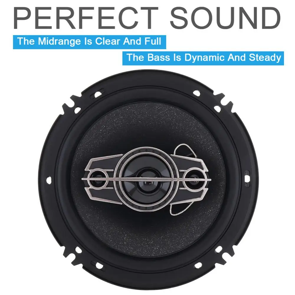 New 6-Inch 600W 2-Way Car HiFi Coaxial Speaker Vehicle Door Auto Audio Music Stereo Subwoofer Full Range Frequency Loudspeaker