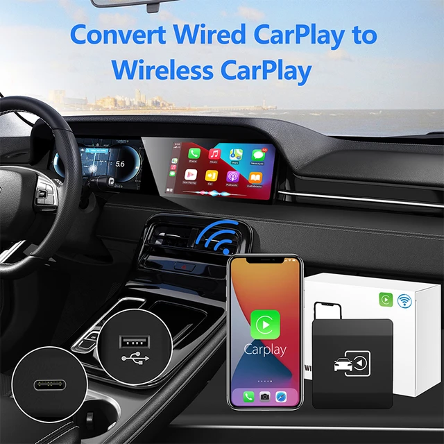 EKIY A1 Mini Carplay Wireless For Toyota Mazda Nissan Camry, 49% OFF