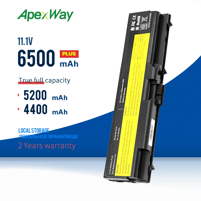 Batteria Del Computer Portatile Per Lenovo Thinkpad L512 L412 L520 E425 E520 E525 W520 T410 T420 T510 T520 42 T4751 W510 W520 Sl410 Sl510 E40