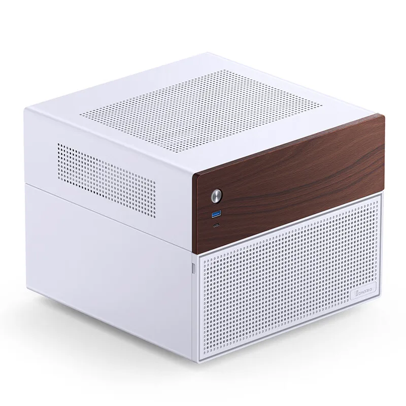 Mini ITX Desktop Case JONSBO N5 N4 N3 N2 N1 Mini NAS Case ITX Mini Aluminum Steel Plate Support 130mm CPU Cooler Two 100&times;25mm fan standard