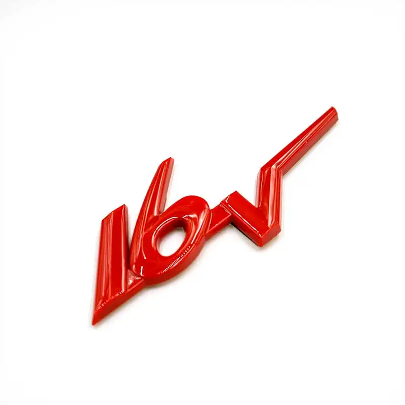3D red 16V auto sticker car logo decal for Citroen peugeot VW bora golf GTI PASSAT Honda crv benz audi A4 toyota camry corolla