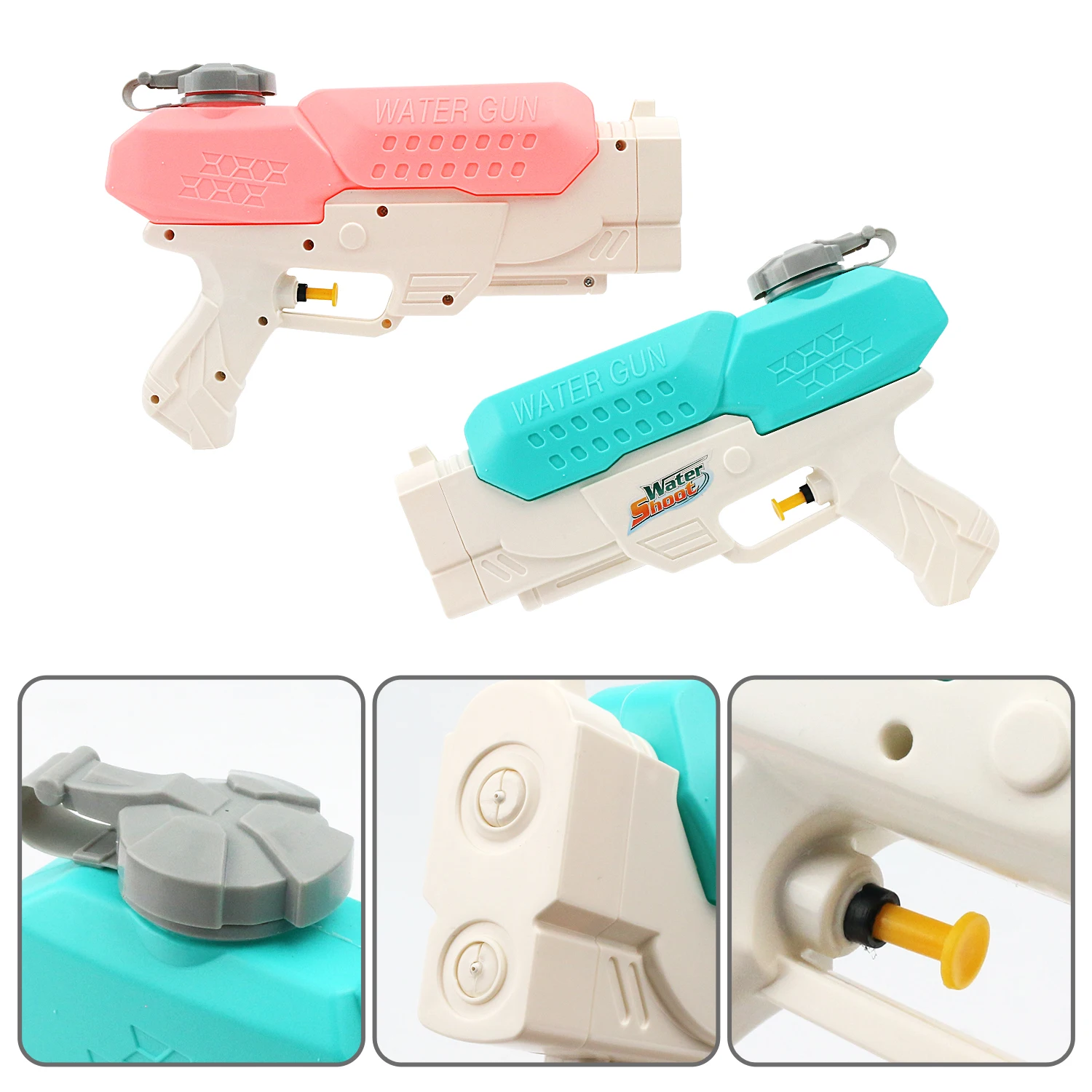 Children's summer water gun, dual nozzle large capacity high-pressure air play water toy, outdoor water fight and water play 5