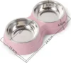 Sd0e4f44c38974c73b3e37096197f3409n.png Double Pet Bowls Dog Food Water Feeder Stainless Steel Pet Drinking Dish Feeder Cat Puppy Feeding Supplies Small Dog Accessories