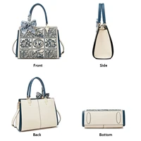 Sac fourre-tout spacieux FOXER en cuir fendu 2026, nouveau sac à bandoulière pour femme, broderie classique chinoise, meilleur cadeau pour maman 2