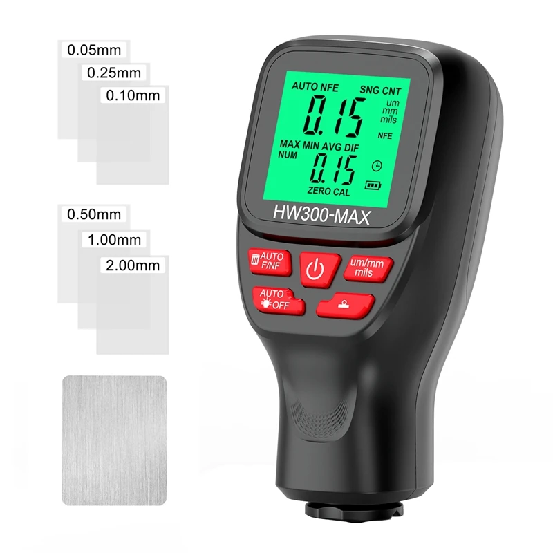 

HW300-MAX Coating Thickness Gauge Paint Film Thickness Gauge Universal Auto Accessories