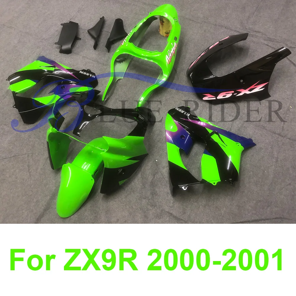 Full Fairing Set Green Black ABS Plastic Fairings Kit For Kawasaki
