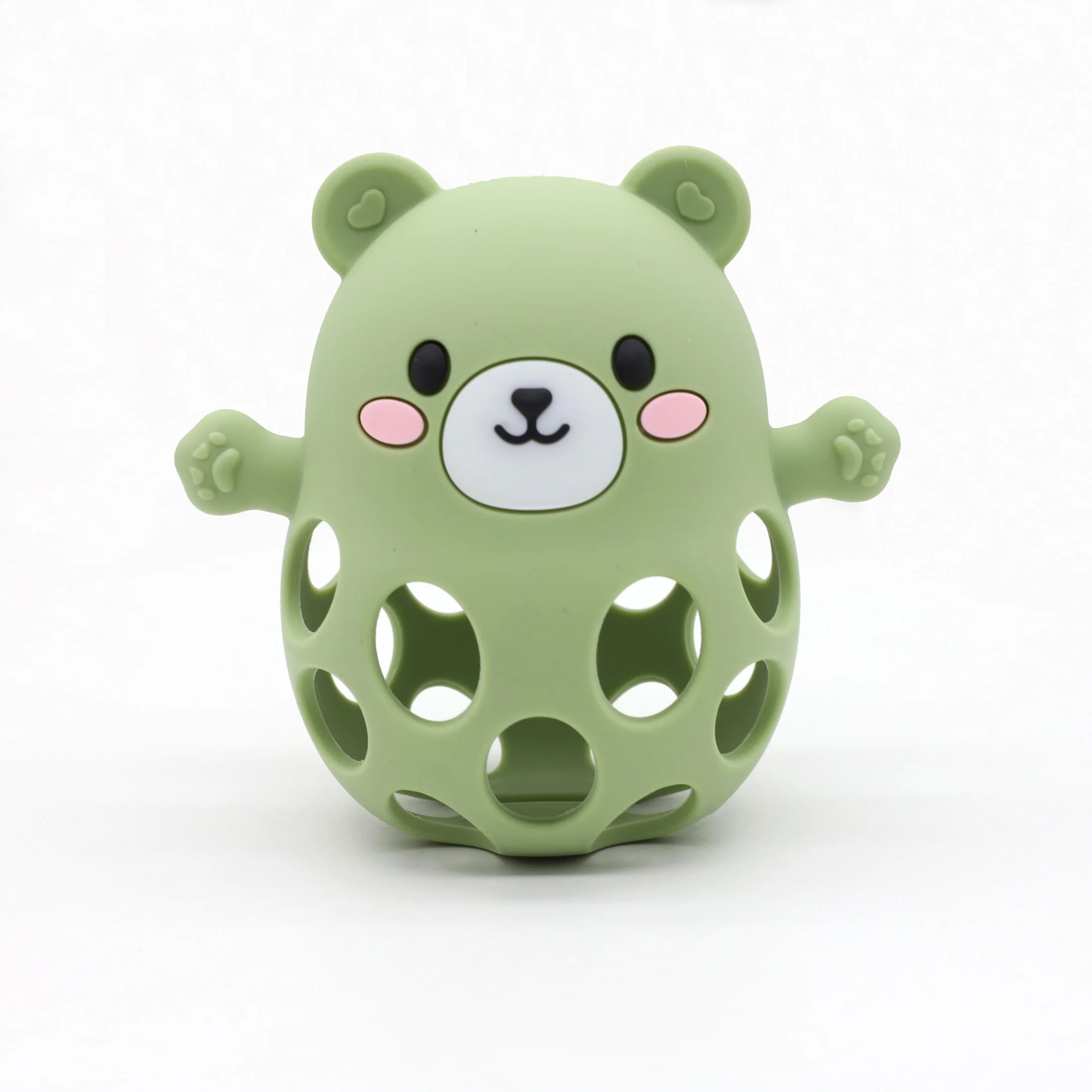 Silicone Bear-Shaped Teething and Sensory Toy