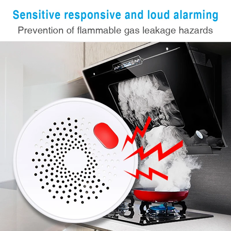 جهاز استشعار الغاز الطبيعي Wi-Fi من Tuya Smart Hom...