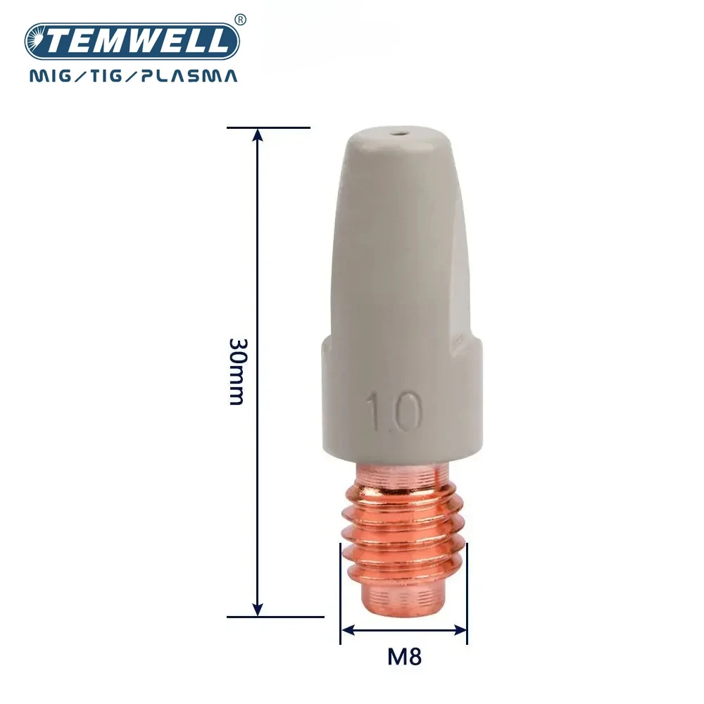 5PCS 36KD Coating Protection nozzle 0.8/1.0/1.2mm MIG Torch Gas Nozzle Tip Hold
