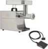 Products BigBite #12 Meat Grinder and Grinder Foot Switch Bundle, 0.75 HP Stainless Steel Electric Meat Grinder Machine 1