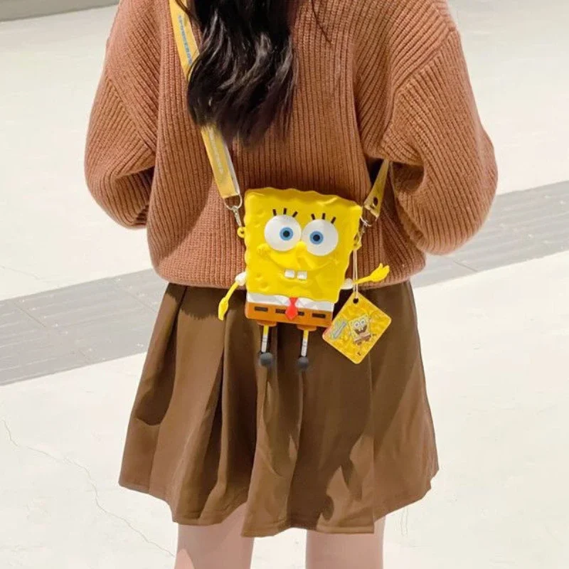 New Original cartoon SpongeBob SquarePants Kids Shoulder Bags Girl and Boys Cute gift Bag 1