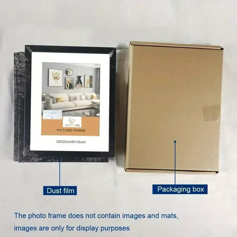 Classic Black Wood Color Wooden Photo Frame A3 A4 Picture Frame Poster Canvas 3pcs for Wall Mounting Desktop Display photo frame wood canvas frame wood photo frame wood frame wood picture frame