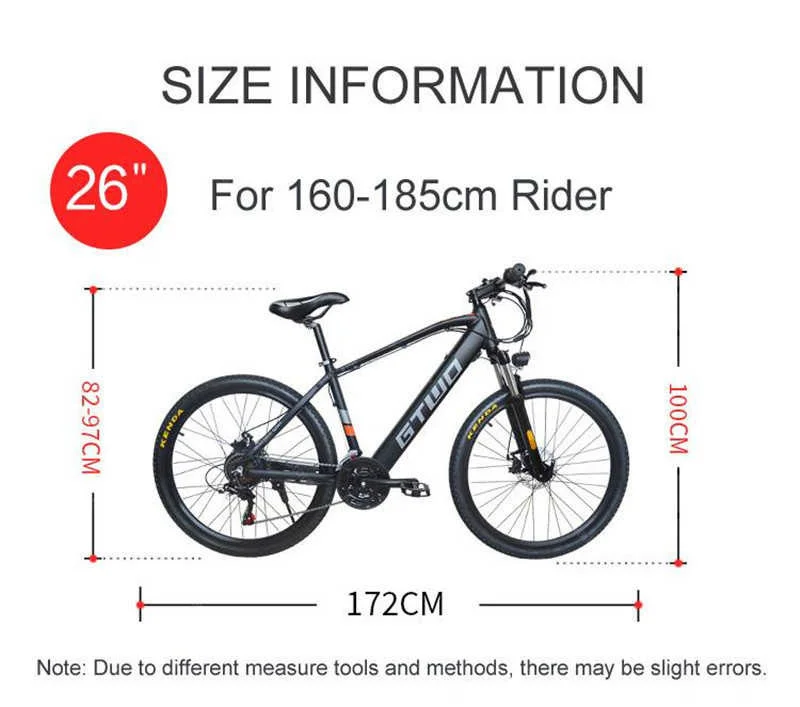 Electric Mountain Bicycles Two Wheels Electric Bicycles 26 Inch 350W 48V Smart Adults Electric Scooter Bike With Seat (20)