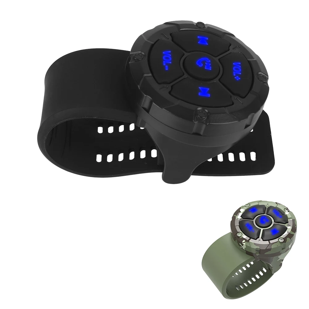

Car Accessories Remote Button Portable Media Controller Steering Wheel Remote Control Wireless Bluetooth 5.3