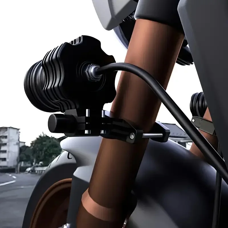 Motorcycle Spotlight Bracket Front Fork Lamp Mount Pole Brackets Headlight Mounting Holder Extension Tube Clamp