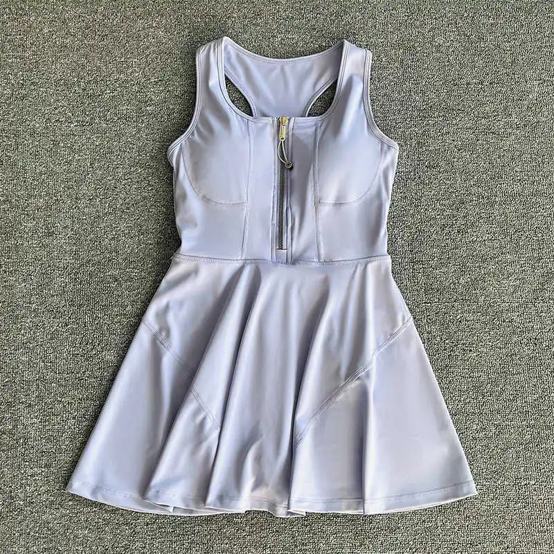 Women Sports Yoga Golf Running Exercise Tennis Dress With Built in Shorts Athletic Skirt High Waist Fitness Dress women dress sports clothing