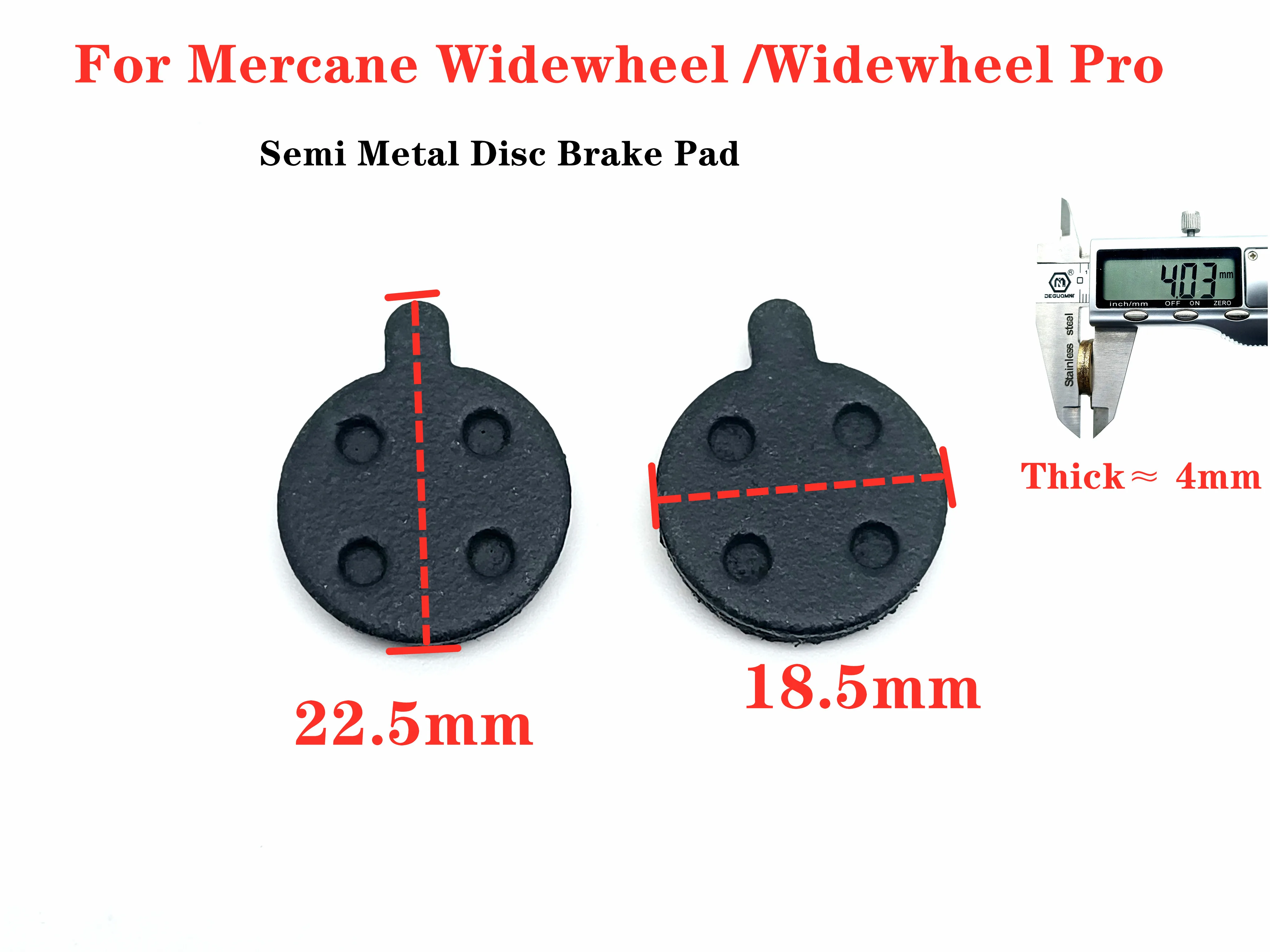 Metal Semi Metal Disc Brake Pad for Mercane Widewheel Pro Electric