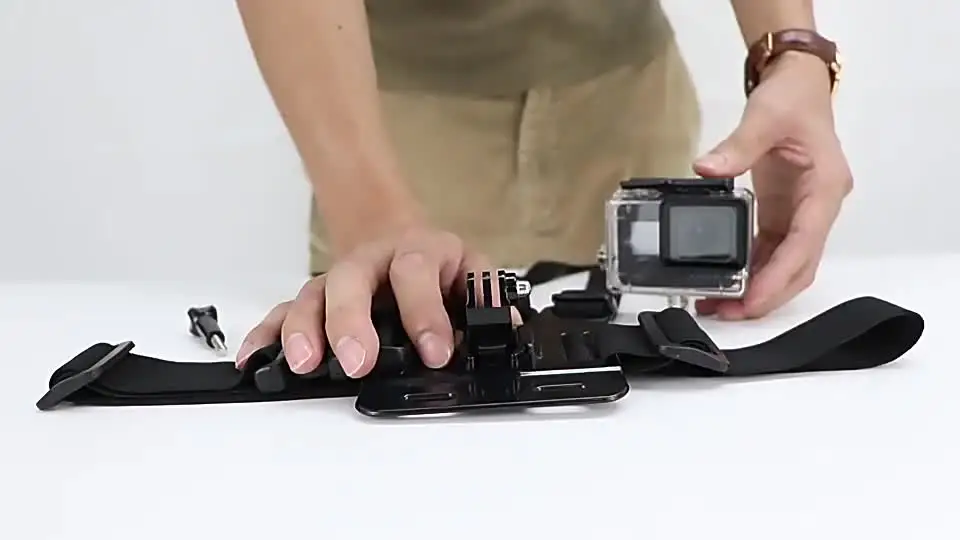 Adjustable Chest Strap Mount with J-Hook – GoPro & Action Camera Holder | DJI Osmo Action, Insta360 & Mobile Compatible