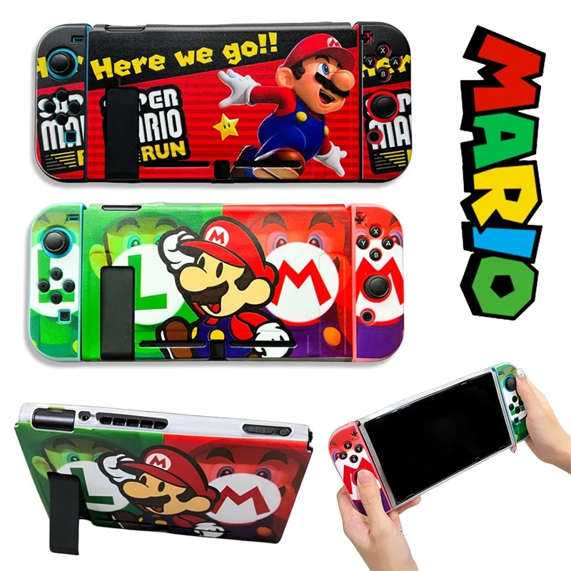 Super Mario Anime Per Nintendo Switch Ns Guscio Protettivo Cartoon Split Anti-Caduta Cover Accessori Per Console Di Gioco Creativi