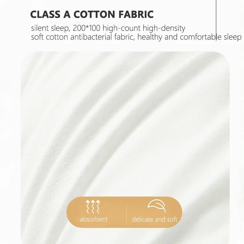 100 Percent Cotton Fabric Anti Snore Soft Hotel Quality Pillows Side and Back Sleepers for Back Stomach and Side Sleepers 48x74 3